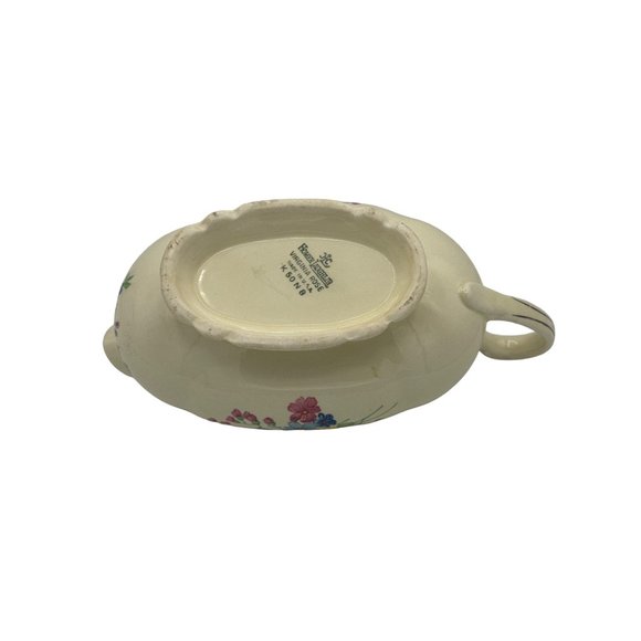 Homer Laughlin Virginia Rose Gravy Boat USA K50N8 - Picture 6 of 6